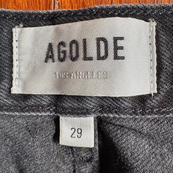 Agolde Crisscross denim in Savage black - Picture 8 of 10